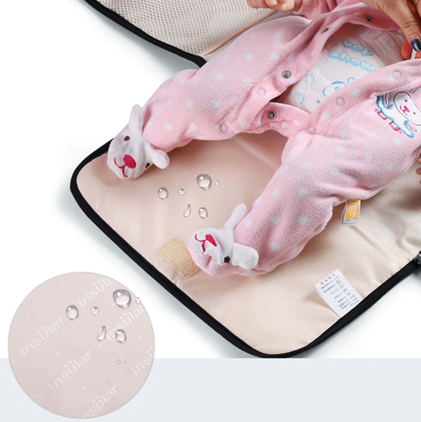 Baby Wickelunterlage meinbabyundich