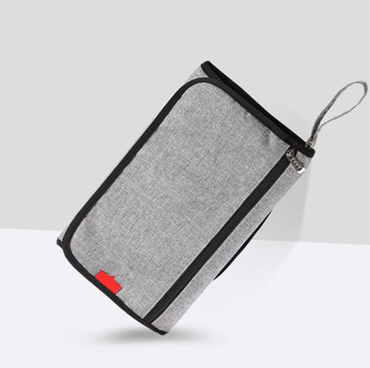 Baby Wickelunterlage meinbabyundich Grau